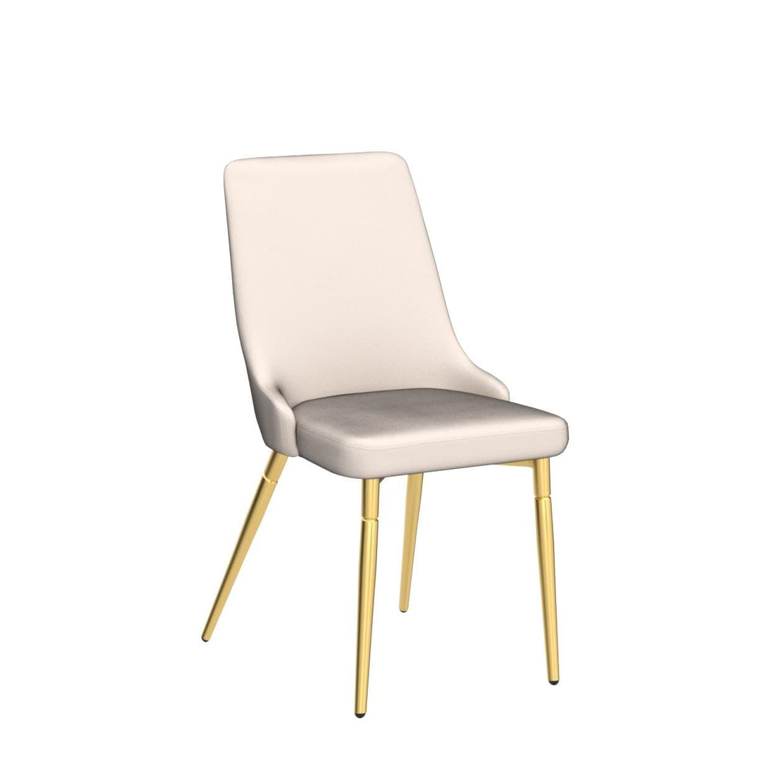 CangLong Upholstered High Back Metal Kitchen Dining Living Guest Bed Room Side - Diamond Home USA