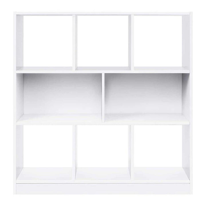 Bookcase Freestanding Bookshelf with Open Shelves .4 X 11 39.4 Inches White - Diamond Home USA