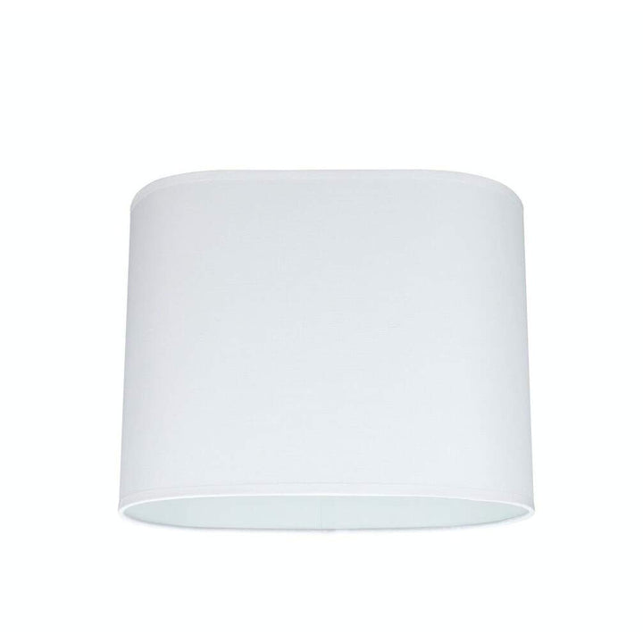 Oval Hardback Shaped Spider Construction Lamp Shade In Off/White (8" + 13 - Diamond Home USA