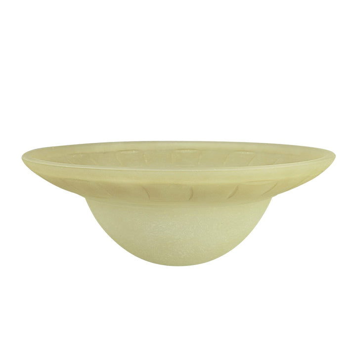 Amber Replacement Glass Shade 5-7/8" High X 15-5/8" Diameter Yellow Transitional