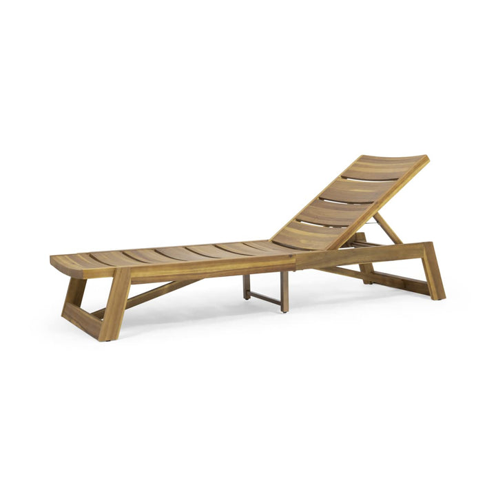 Christopher Knight Home Geraldine Outdoor Acacia Wood 3 Piece Chaise Lounge - Diamond Home USA