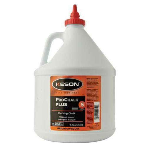 Keson PM105RED 5lb. Red Permanent Chalk Weatherproof