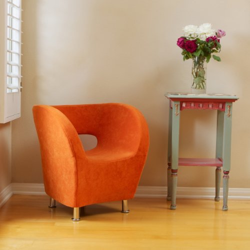 Christopher Knight Home CKH Modern Microfiber Accent Chair Orange - Diamond Home USA