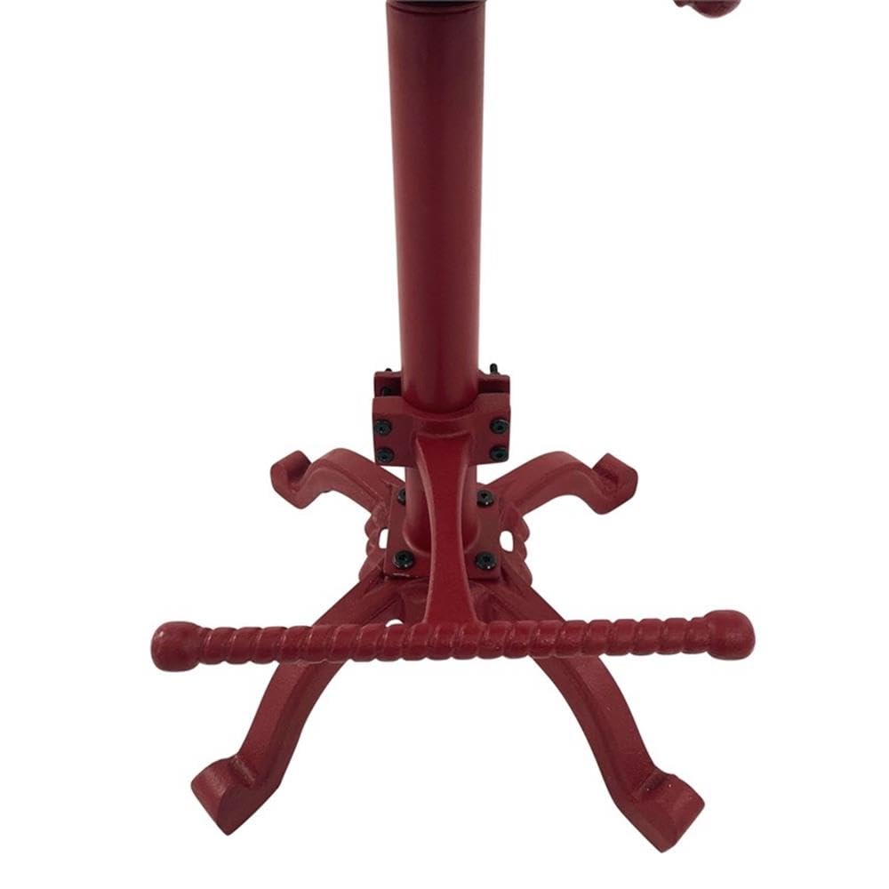 Carolina Classic August Tractor Seat Stool with Back in Red - Diamond Home USA