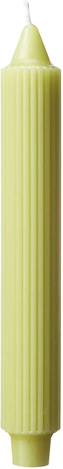 Root Unscented Grecian Collenettes Dinner Candles 7-Inch Tall Box of 4 Dark