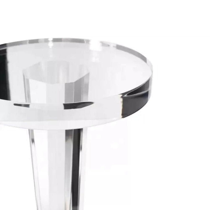 Acrylic Side Table Clear Mid-Century Modern - Diamond Home USA
