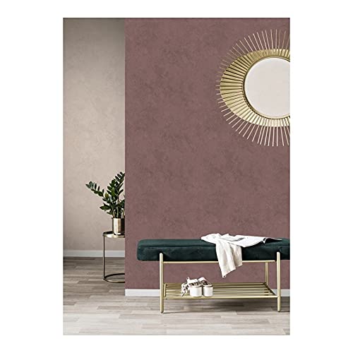 Plaster Wallpaper 21 X Red Abstract Industrial Vinyl - Diamond Home USA