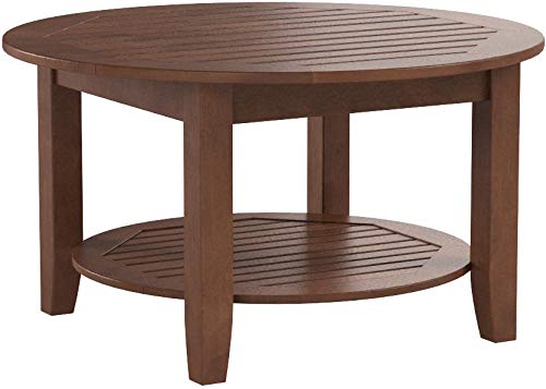 Cambridge Casual Como Solid Wood Sectional Coffee Table Natural Brown - Diamond Home USA