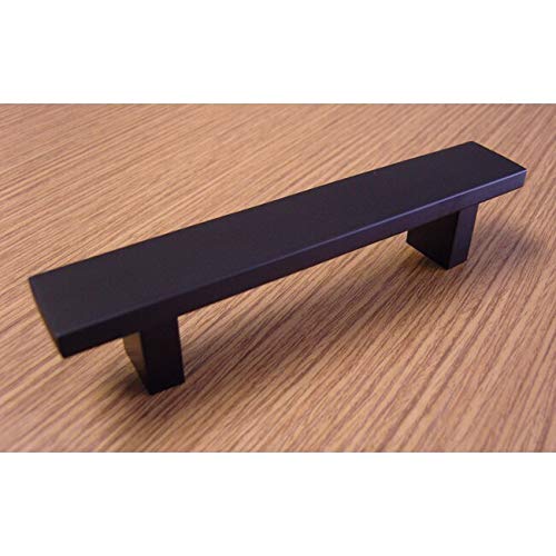 NA Contemporary 10-inch Rectangular Matte Black Cabinet Bar Pull Handle (Pack of - Diamond Home USA