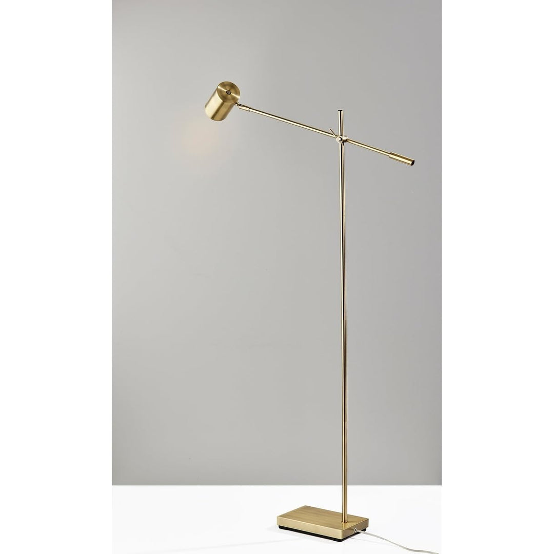 Led Floor Lamp Brass Industrial Modern Contemporary Transitional - Diamond Home USA