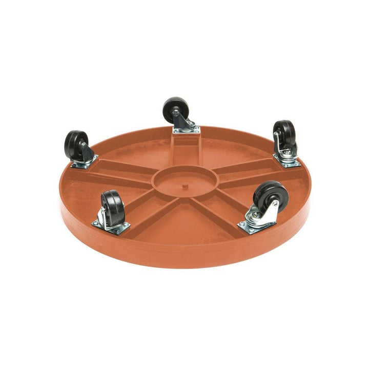 DeVault Enterprises Terra Cotta Plastic 16-inch Plant Dolly - Diamond Home USA