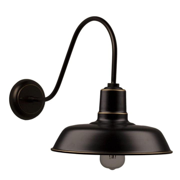 1 Light Exterior Wall Lighting Imperial Black Finish Traditional Metal - Diamond Home USA