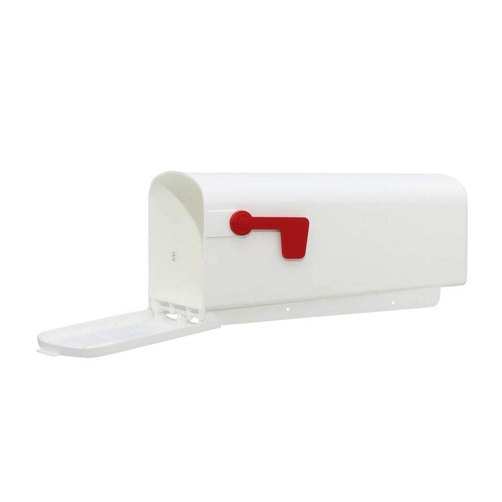 Solar Group PL10W Plastic Rural White Mailbox - Diamond Home USA