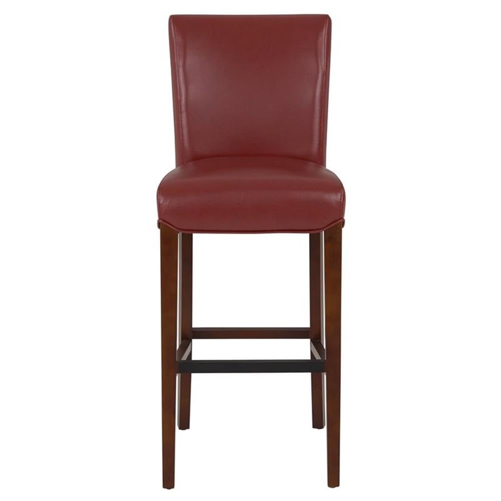 New Pacific Direct Milton Bonded Leather Counter Bar & Counter Stools Dark Brick pomegranate - Diamond Home USA