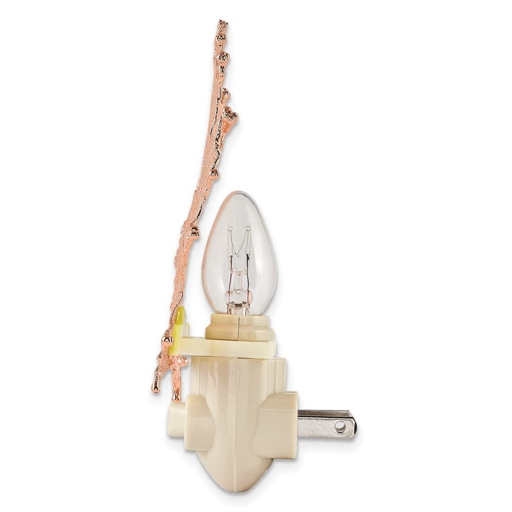 Rose Gold Dipped Real Sugar Maple Leaf Nightlight Handmade - Diamond Home USA