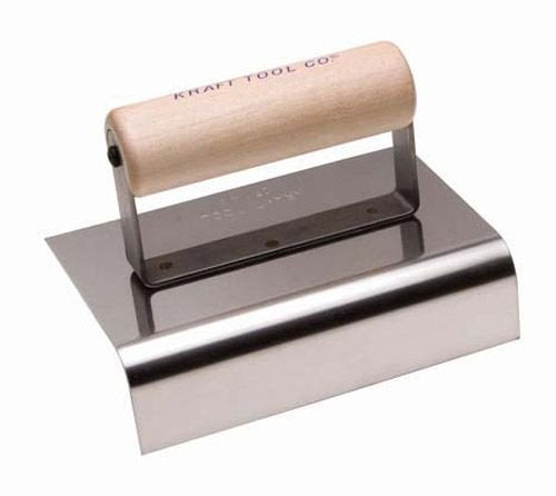 Kraft Tool CF148 1-Inch Radius Outside Curb and Sidewalk Tool with Wood Handle 6