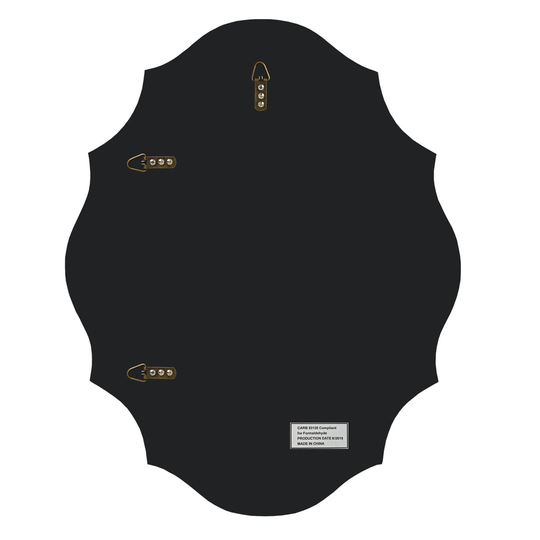 Emma Shaped Frameless Beveled Mirror with Solid Core Wood Backing (22X28) Silver(22*28) - Diamond Home USA