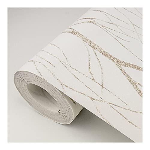 Gold Metallic Tree Wallpaper 21 X Nature Modern Contemporary Wildlife Vinyl - Diamond Home USA