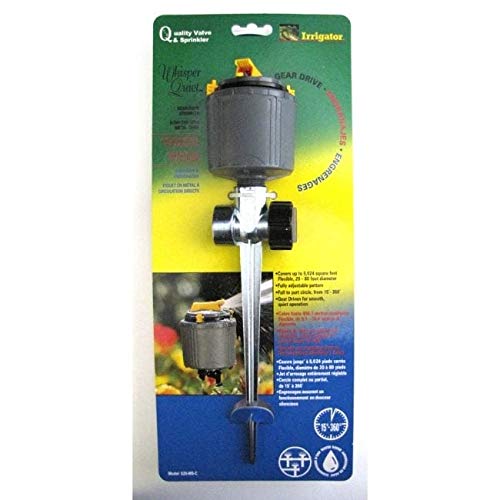 Whisper Quiet Plastic Non-Tipping Base Rotating Sprinkler 2.7 X 5.3 13.15 Black