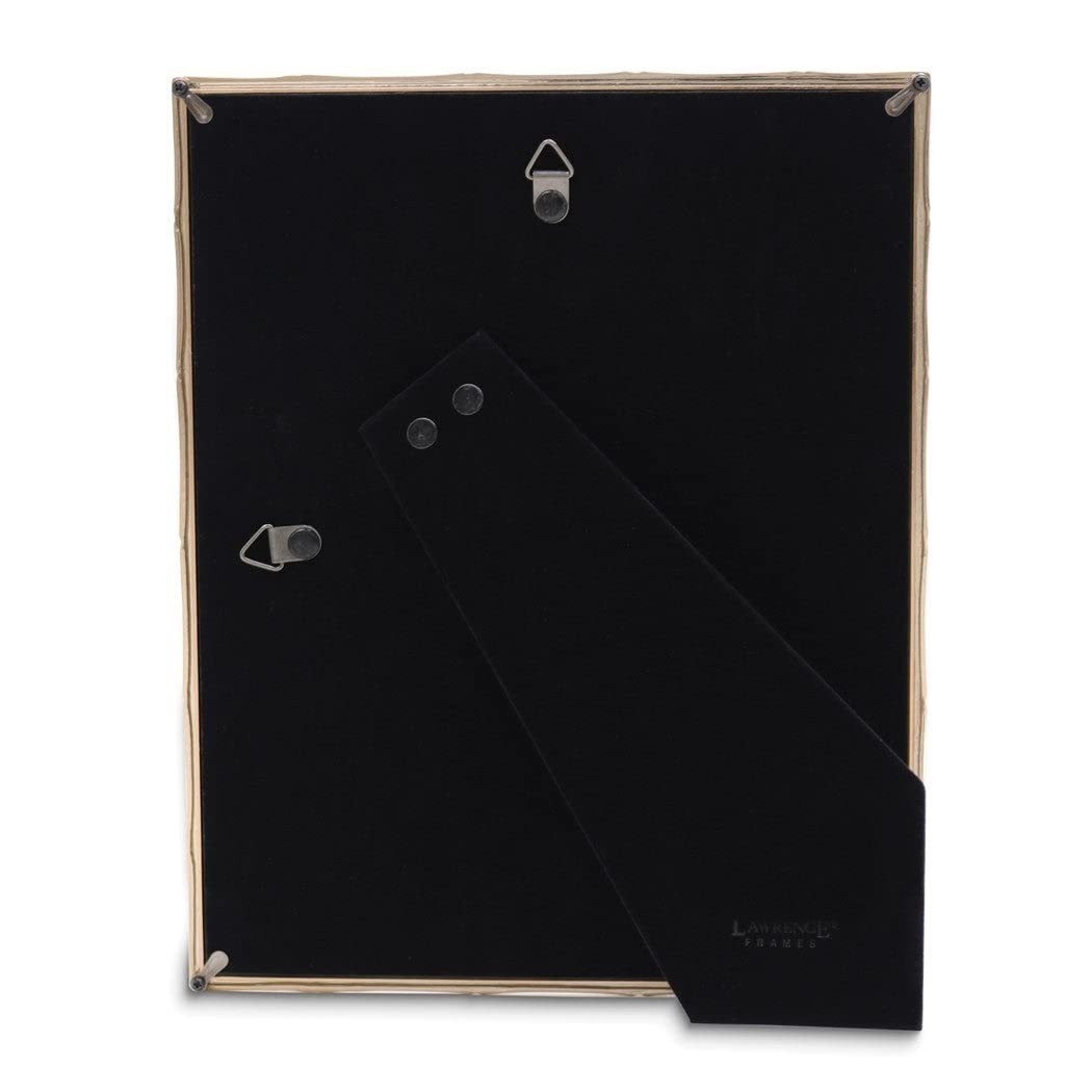 Gold-tone 8x10 Bamboo Metal Photo Frame With Mat For 5x7 Gold Modern - Diamond Home USA