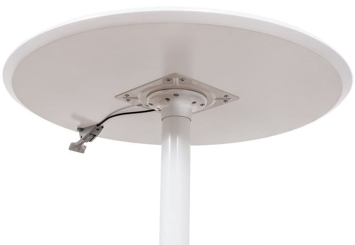 LUXOR LX-PNADJ-32RD 32" Pneumatic Height Adjustable Round Table - Diamond Home USA