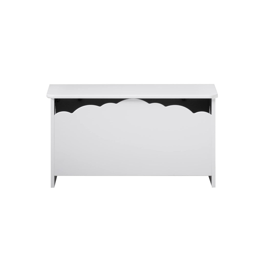 Cloud-Shaped Children's Storage Chest White Modern Contemporary Transitional