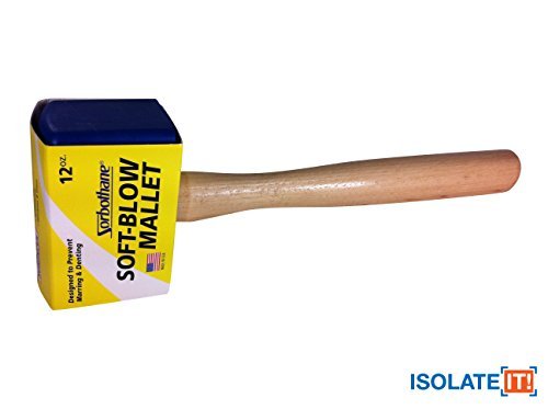Sorbothane Soft-Blow Mallet for Furniture Construction and Woodworking (Medium - - Diamond Home USA