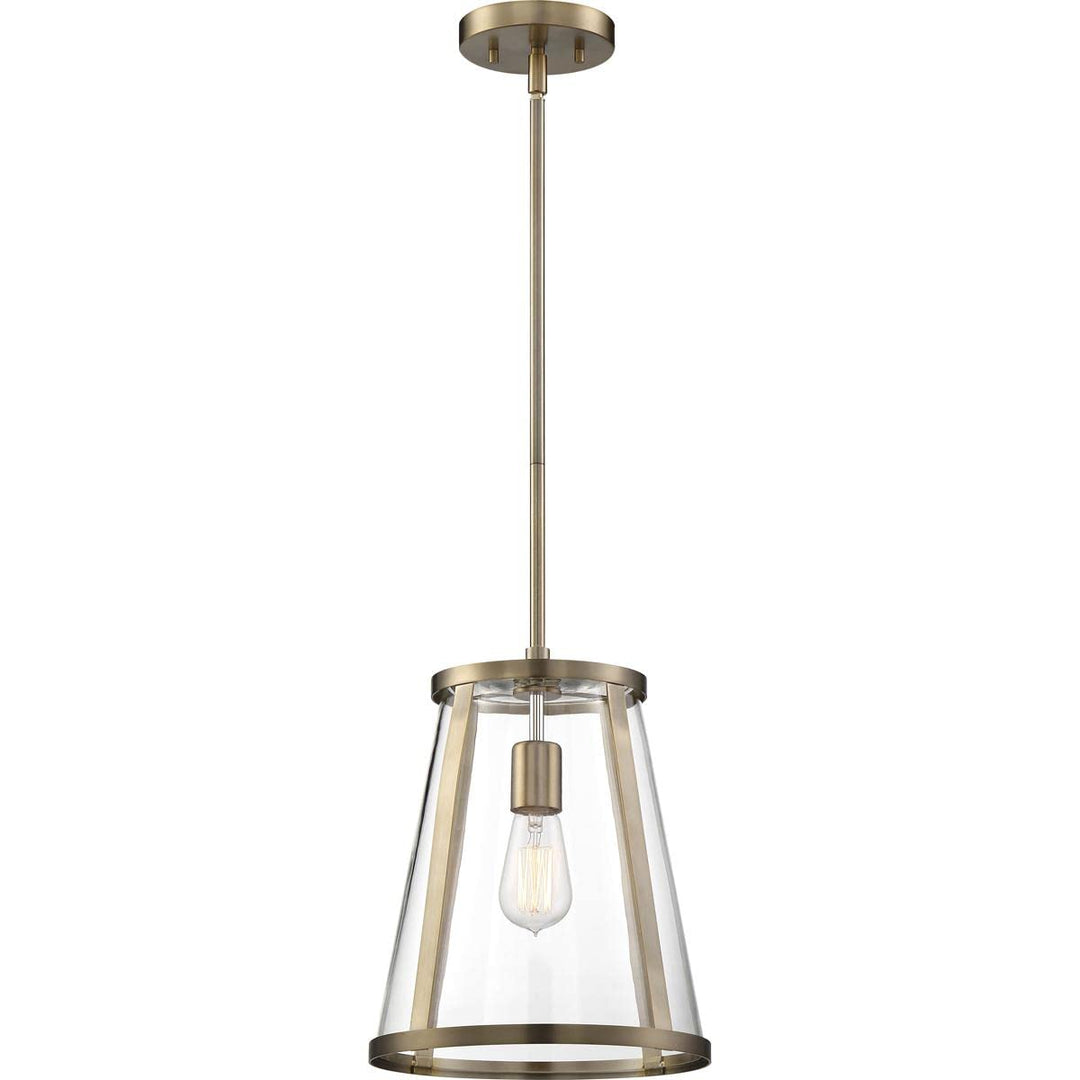 Nuvo 60/6697 Bruge 1 Light Pendant Fixture Burnished Brass - Diamond Home USA