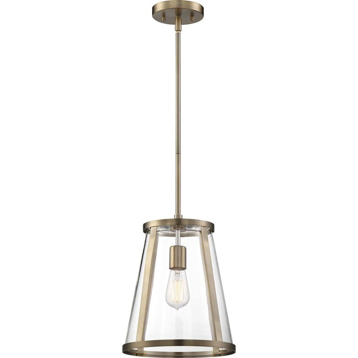 Nuvo 60/6697 Bruge 1 Light Pendant Fixture Burnished Brass - Diamond Home USA