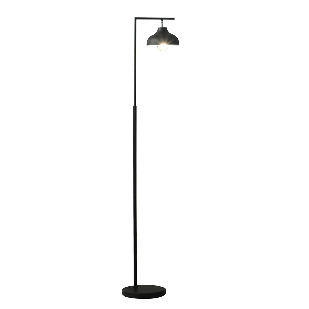 63.25 in. Industrial Farmhouse Metal Floor Lamp Black - Diamond Home USA