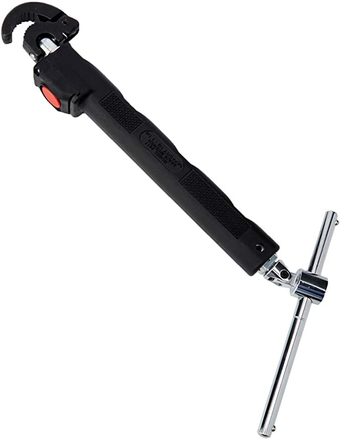 RIDGID 46753 Adjustable 10" to 17" Telescoping LED Lit Basin Pipe Wrench for - Diamond Home USA