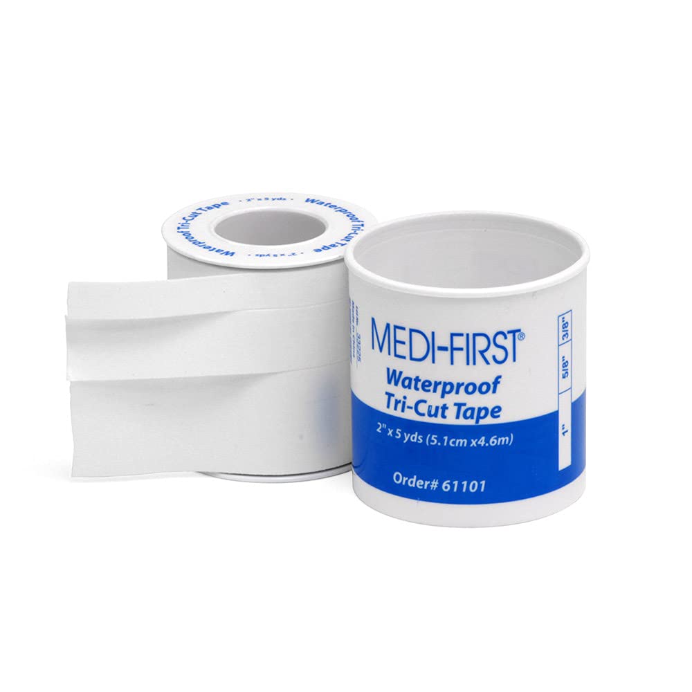 Medique Products 61101 Tri- Cut Adhesive Waterproof Tape white 3/8" x 5yds