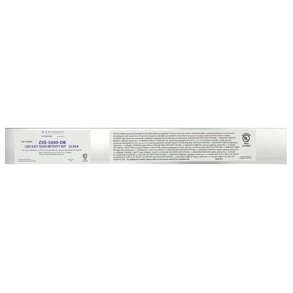 ZXE-5000-DB Driver on Board LED EXIT SIGN RETROFIT KIT