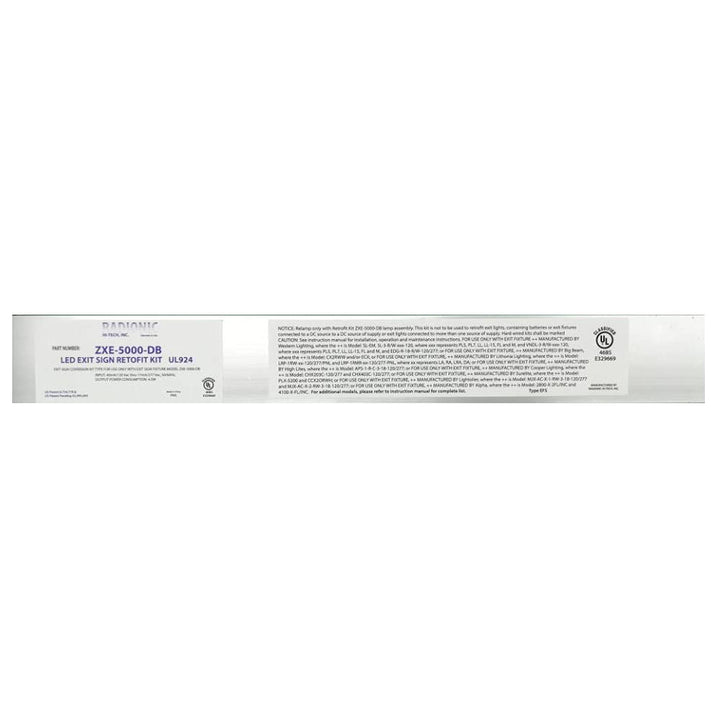 ZXE-5000-DB Driver on Board LED EXIT SIGN RETROFIT KIT