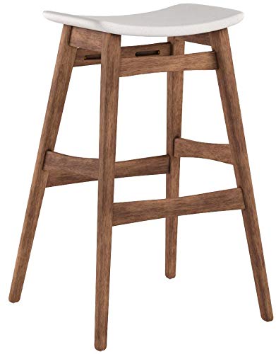 Christopher Knight Home Emmaline Fabric / Walnut Finish Bar Stools 2-Pcs Set - Diamond Home USA