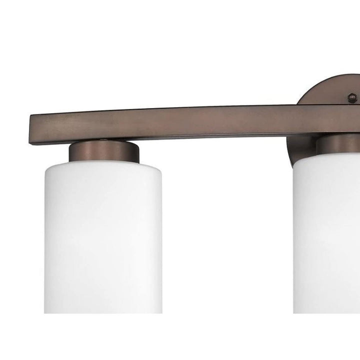 Favorite 3-light Bronze Bath Vanity with Frosted Glass Shades Brown Modern - Diamond Home USA