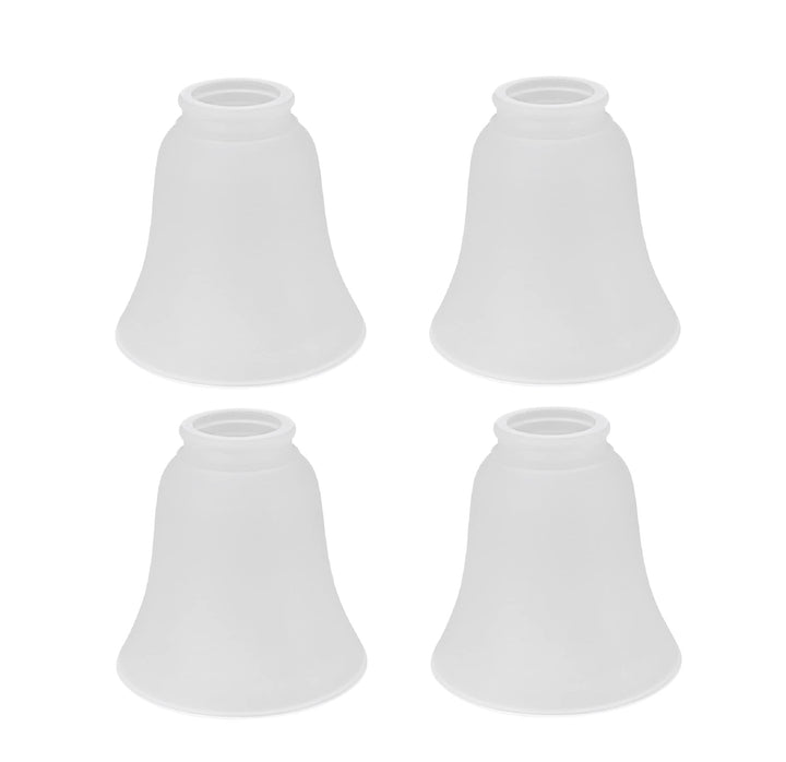 Aspen Creative 23046-4 Transitional Style Bell Shaped Frosted Shade 2-1/4"
