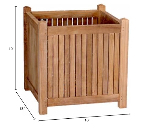 Anderson Teak Planter Box 18" - Diamond Home USA