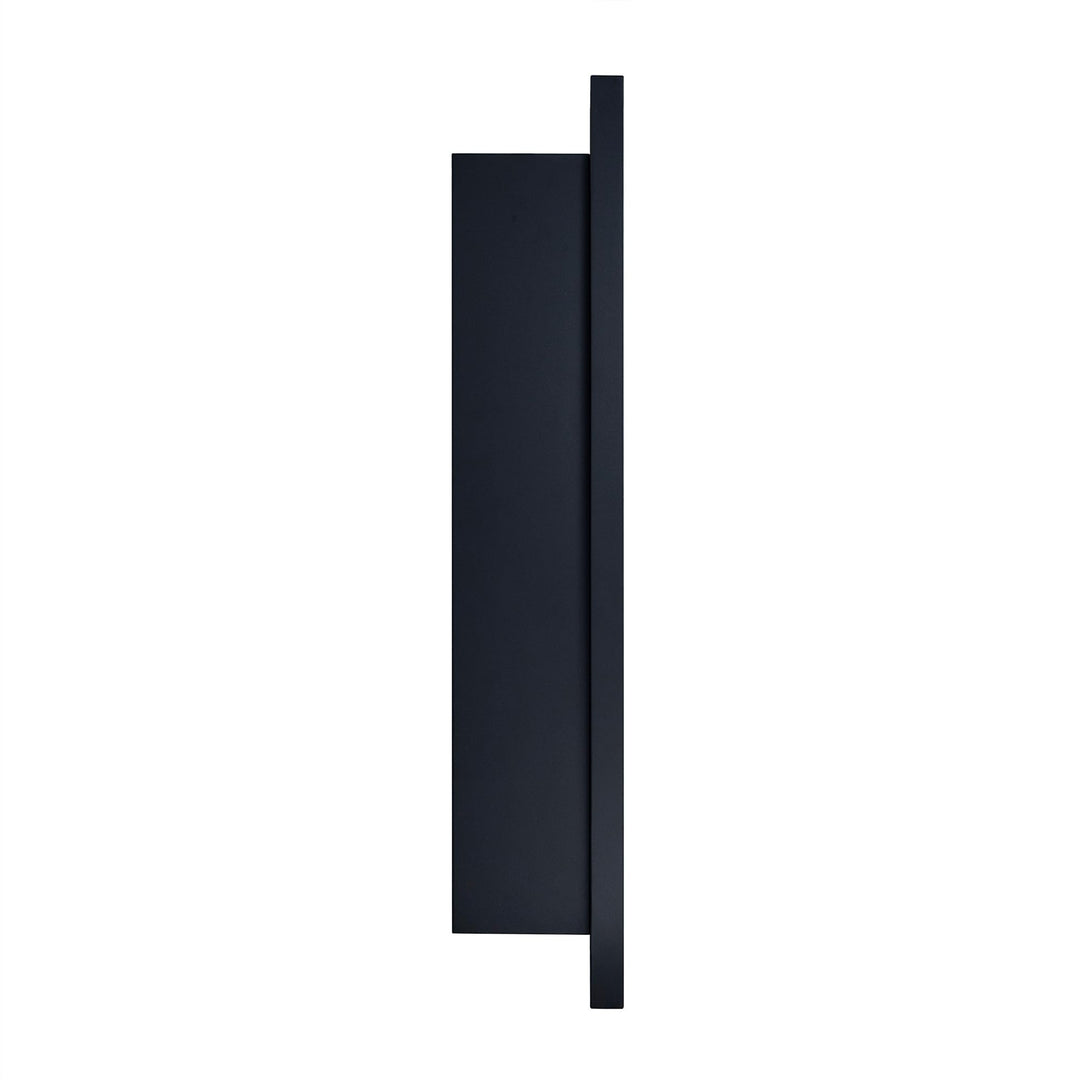 Black Surface and Recessed Mount Squared Rectangle Medicine Cabinet with - Diamond Home USA