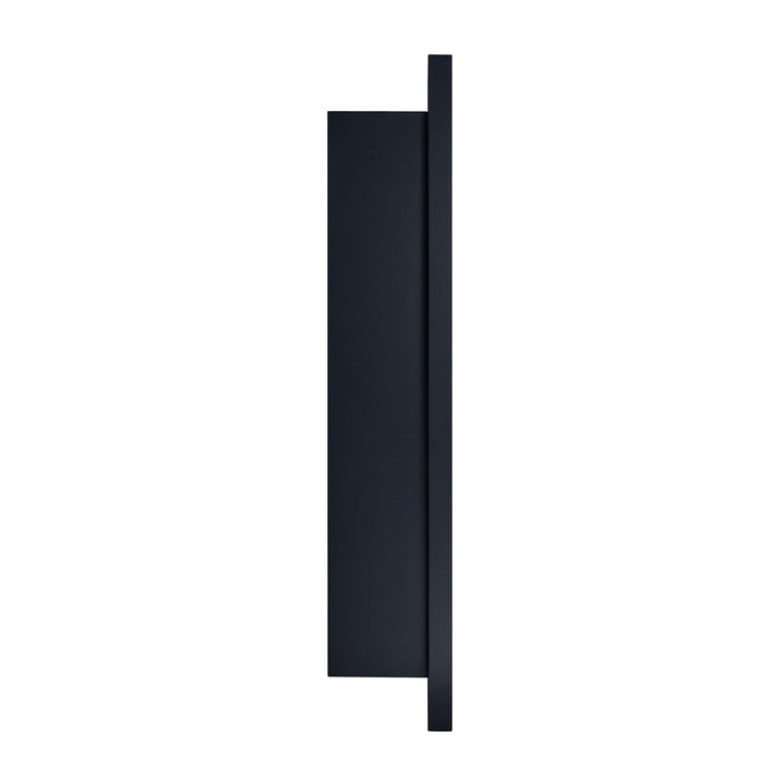 Black Surface and Recessed Mount Squared Rectangle Medicine Cabinet with - Diamond Home USA