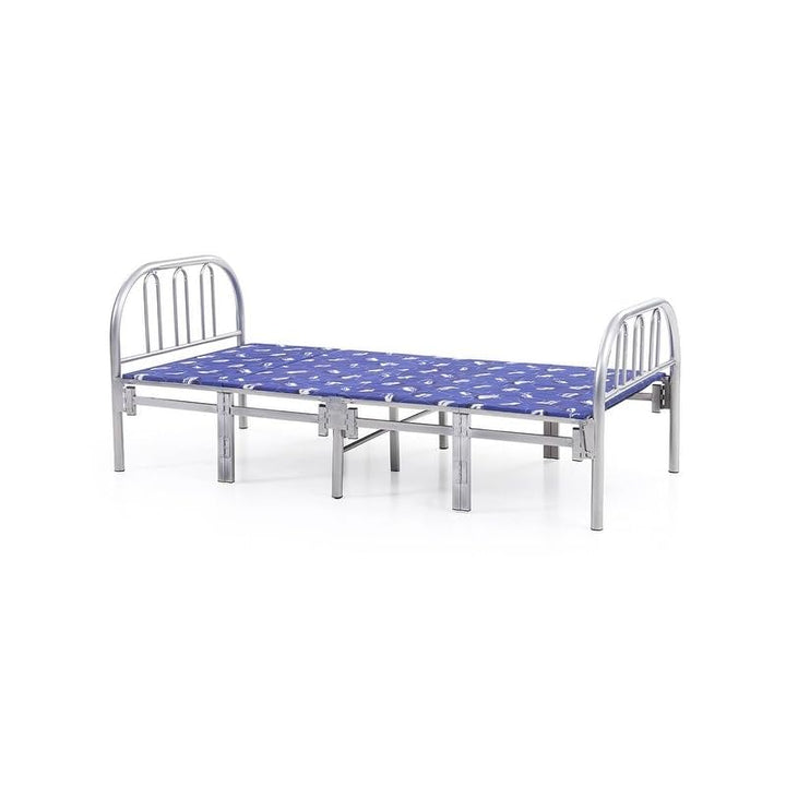 Folding Bed Silver Traditional Metal Includes Hardware
