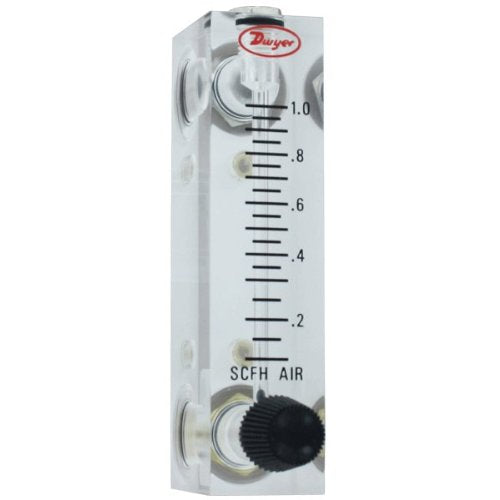 Dwyer isi-Float Series FA Flowmeter 2" Scale Range 3-20 GPH Water with Brass