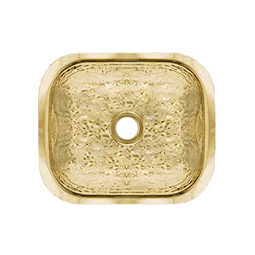 Whitehaus WH690BBB-HABRAS 13-5/8-Inch Rectangular Undermount - Diamond Home USA