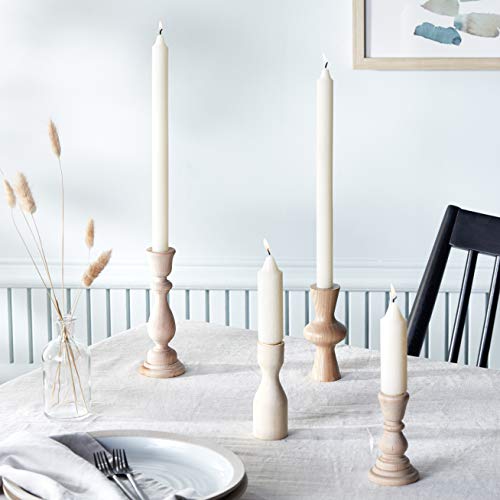 Root Candles 8217 Unscented Smooth Arista 12-Inch Dinner Candles Ivory - Diamond Home USA