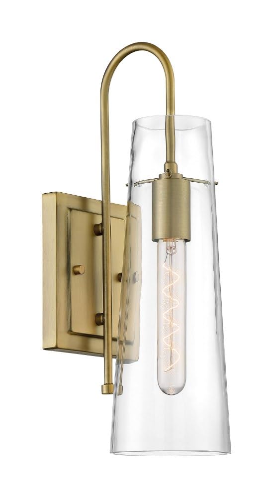 Nuvo 60/6869 Alondra 1 Light Wall Sconce Polished Nickel Finish with Clear Glass - Diamond Home USA