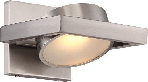 Nuvo 62/994 One Light Vanity Pack of 1 Brushed Nickel Finish - Diamond Home USA