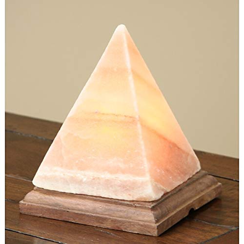 Handmade 6" Pyramid Himalayan Salt Lamp with Cord (Pakistan) - Diamond Home USA