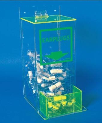 NMC AEP-4 Compact Earplug Dispenser with Cover - 6 in. x 13 in. x 8 in. Small