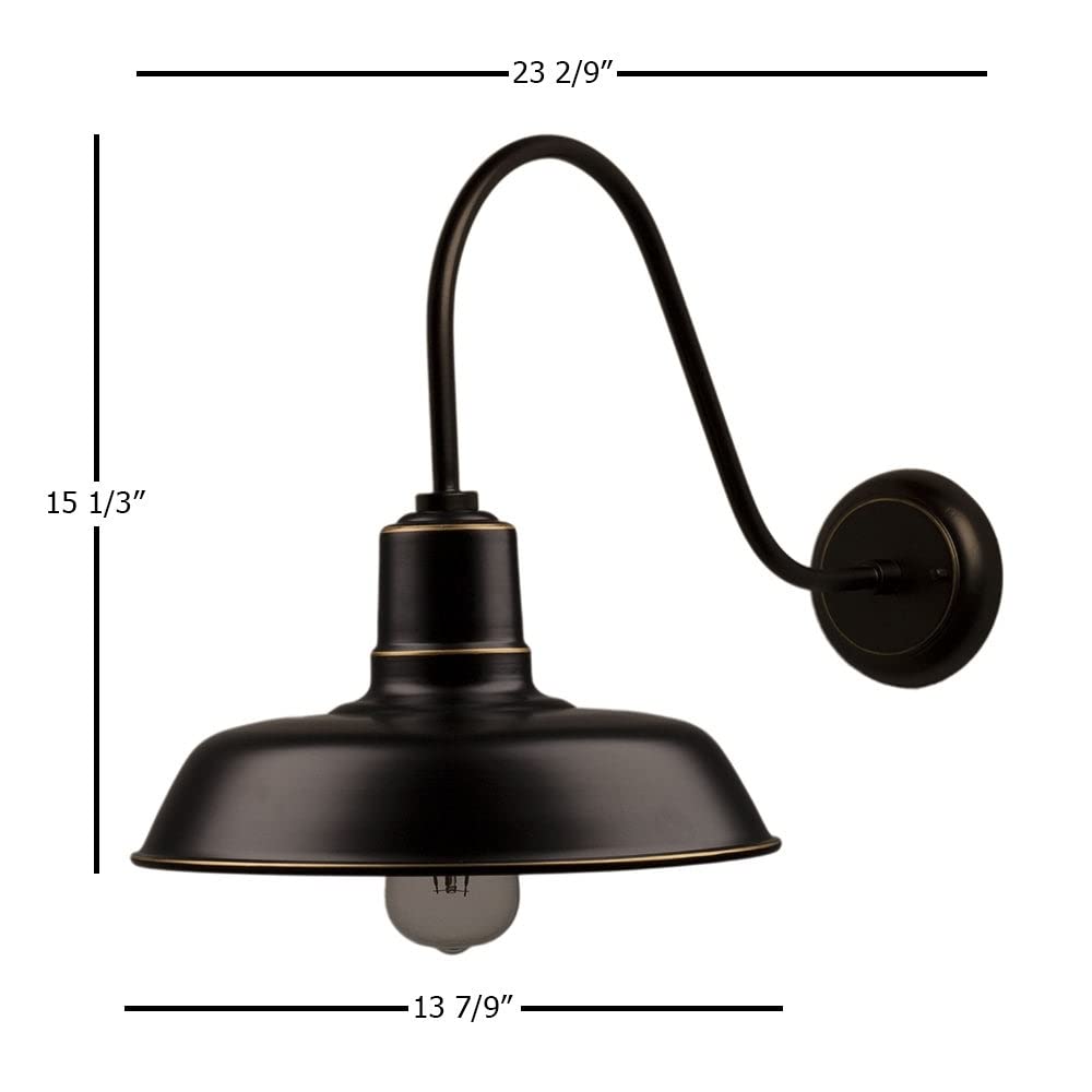1 Light Exterior Wall Lighting Imperial Black Finish Traditional Metal - Diamond Home USA