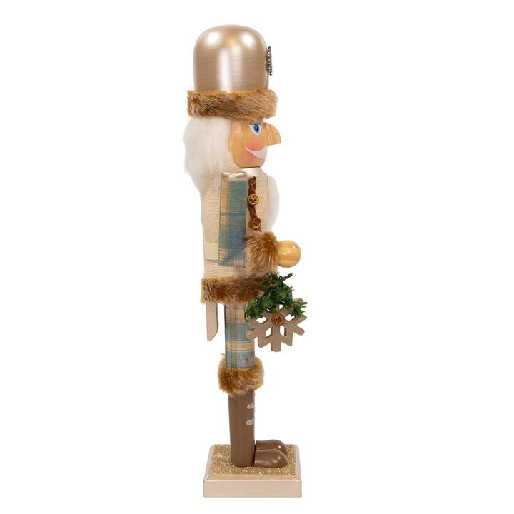 Kurt Adler 15-Inch Wooden Rustic Glamour Nutcracker - Diamond Home USA